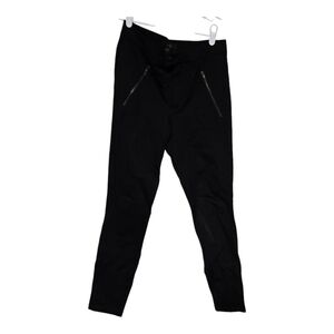 J.Crew Pixie Ponte Skinny Pants 4R Black Snap Front
